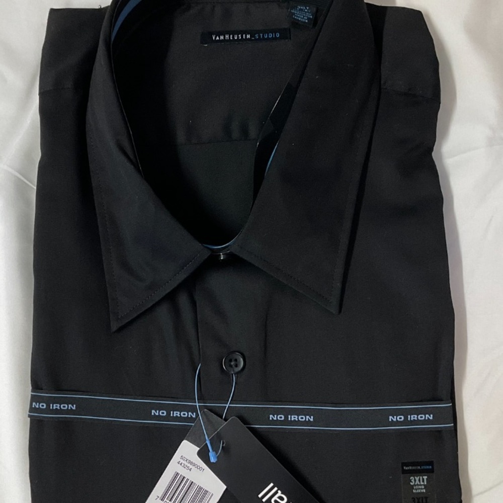 Van Heusen Men's Black No Iron Shirt